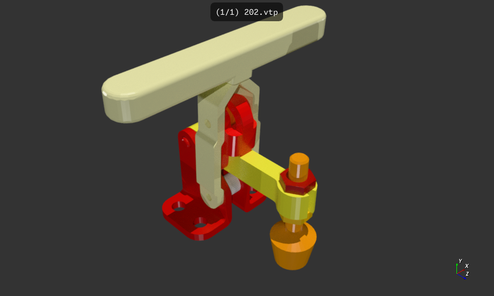 Raytraced CAD assembly