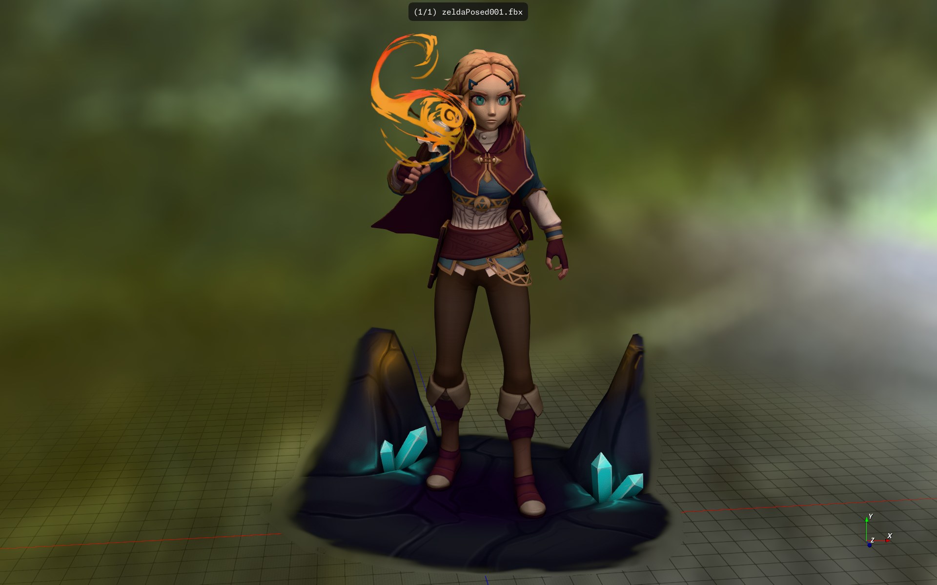 Rendering of a FBX file